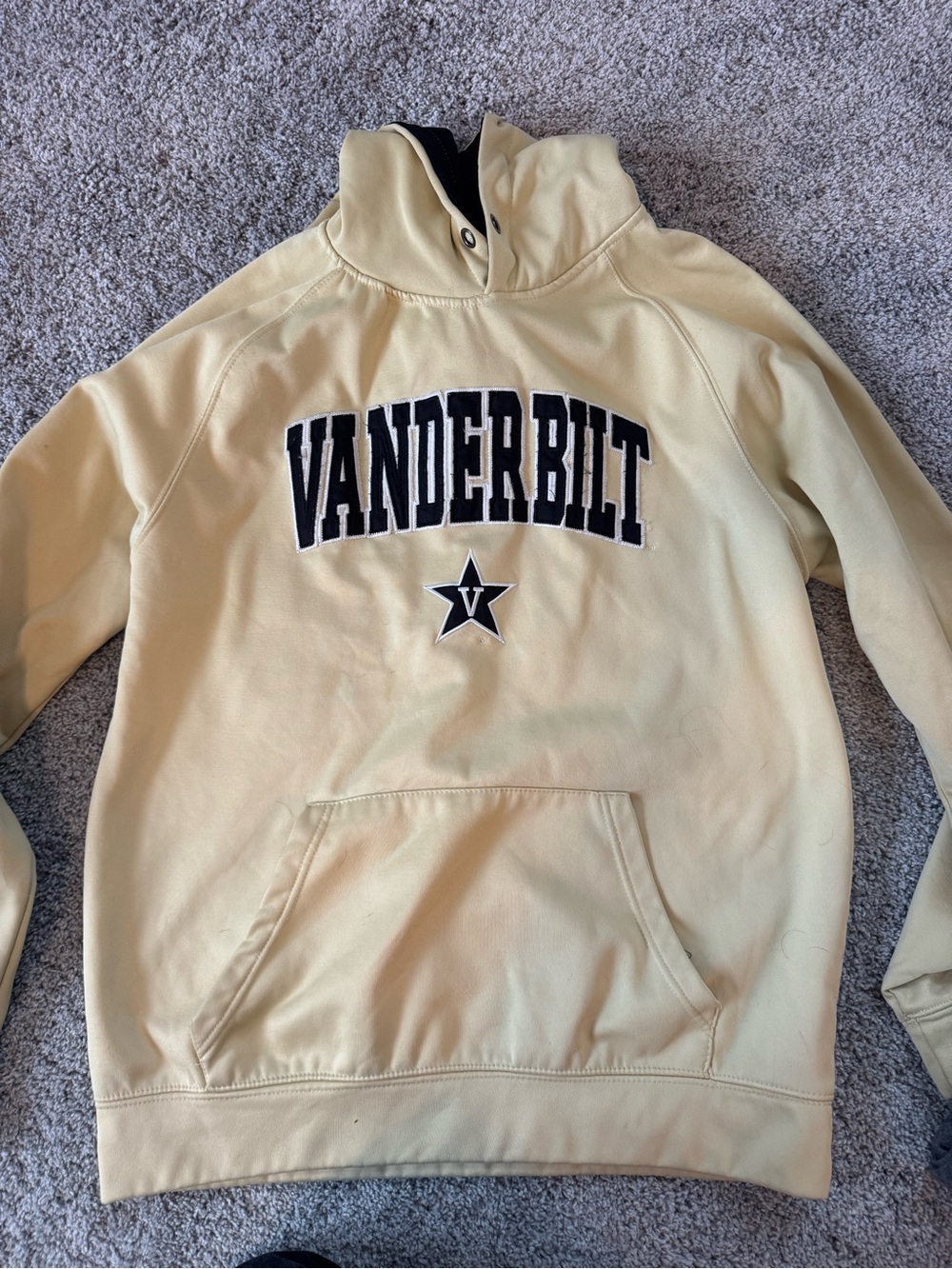 Colosseum Hoodie in Light Yellow with Black Hood